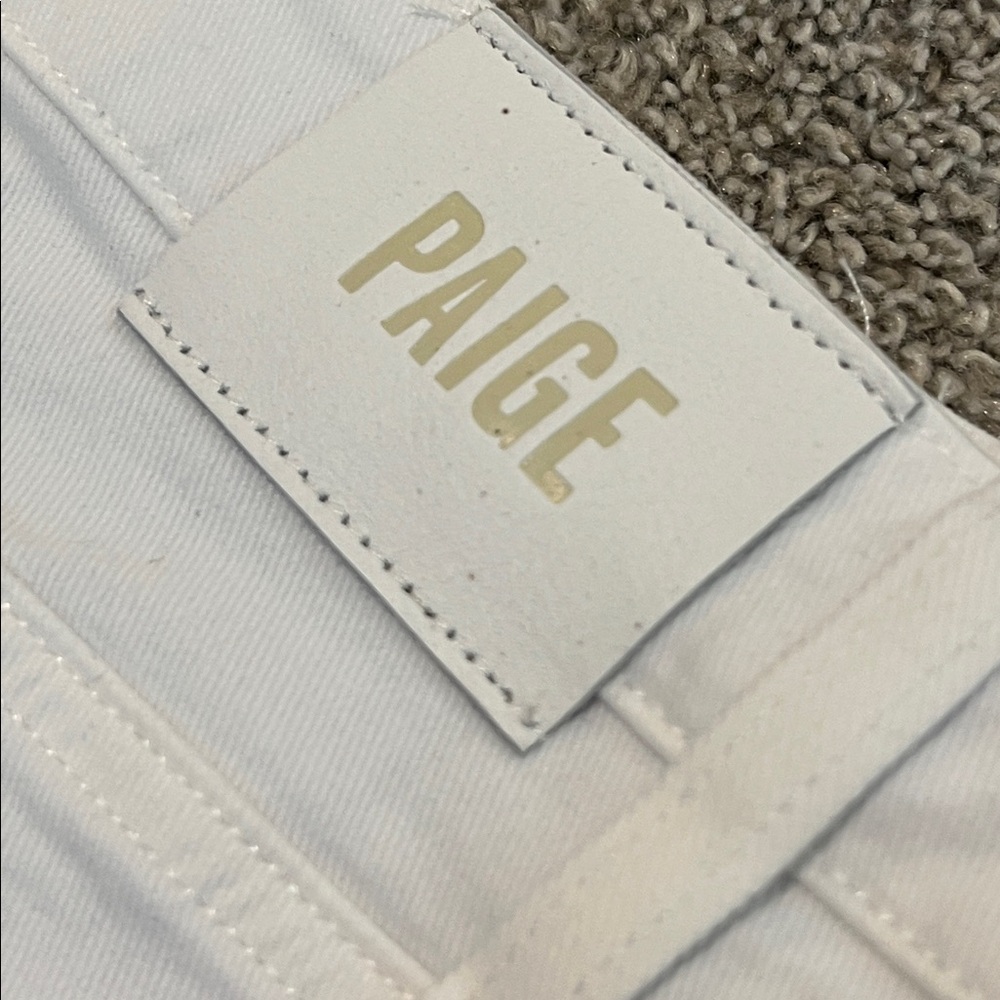 NWT Anthropologie PAIGE Anessa High Rise Wide Leg Ankle Jeans Size 23 White - Picture 8 of 16
